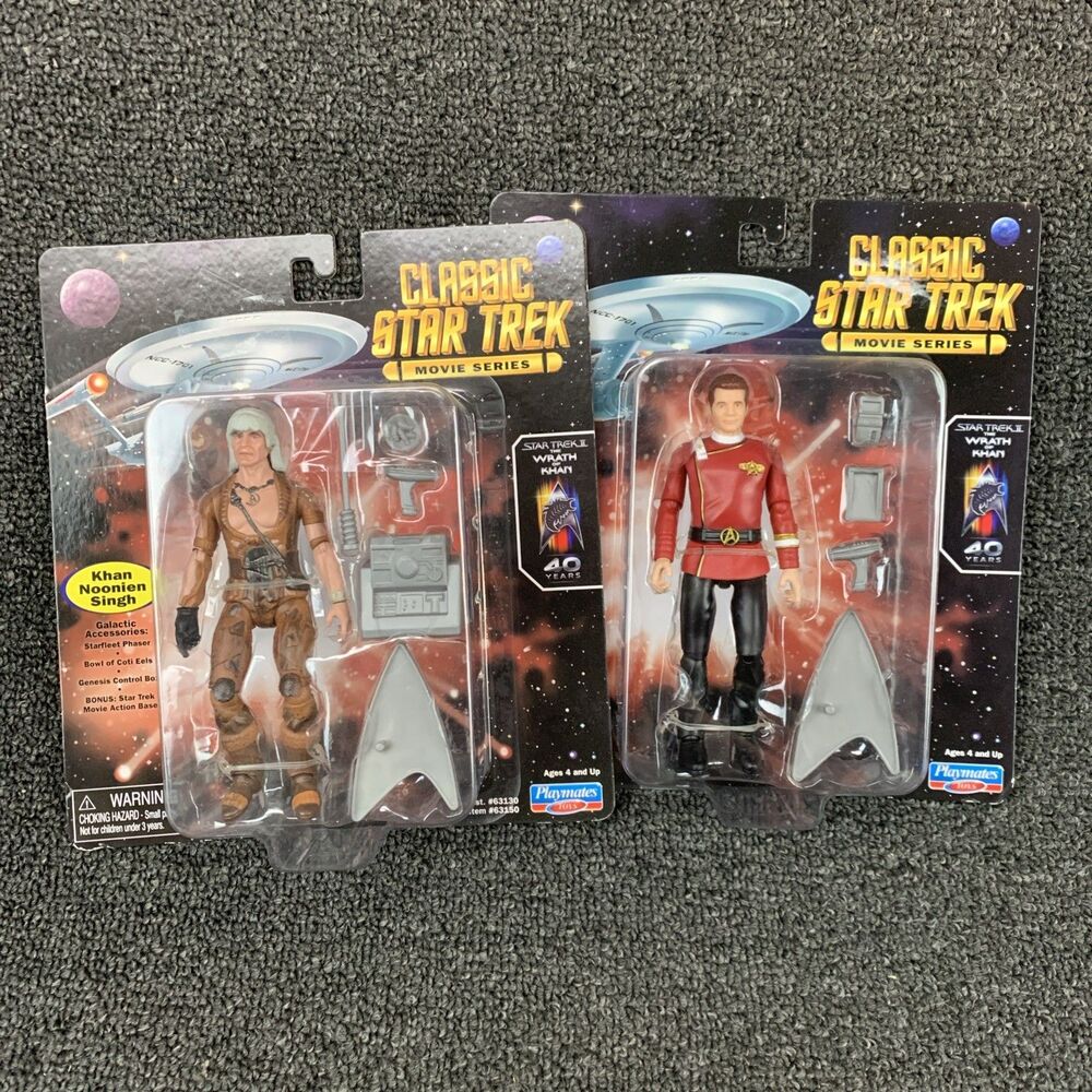 Classic Star Trek Admiral James T. Kirk & Khan 5" Action Figure Playmates Toys